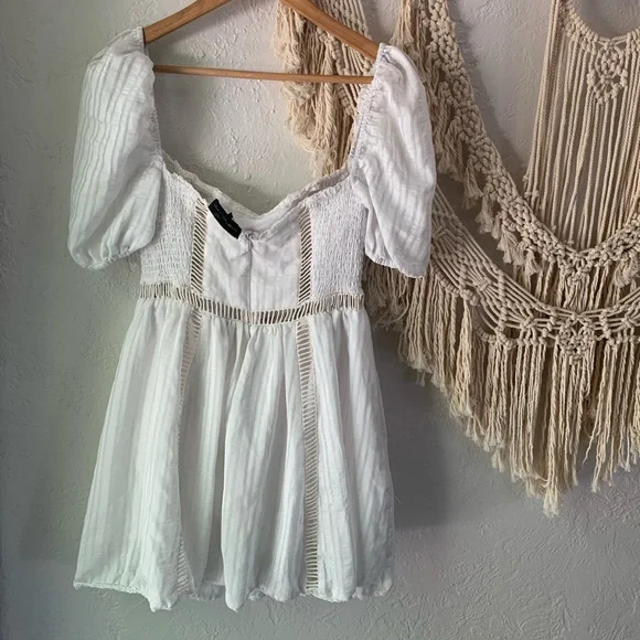 House Of Harlow 1960 x Revolve Boho Puff Sleeve Mini Dress - Picture 2 of 7